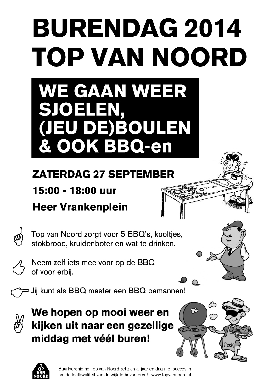 Burendag 2014: Sjoelen, (Jeu de) Boulen, en BBQ-en!