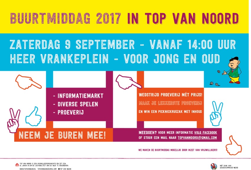 Buurtmiddag 2017 IN TOP VAN NOORD